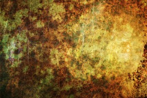 Abstract Green Gold Rust
