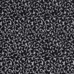 black silver grunge floral paper background