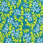 yellow green blue floral paper background